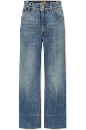 Gucci Jeans med lige ben og whiskering-effekt