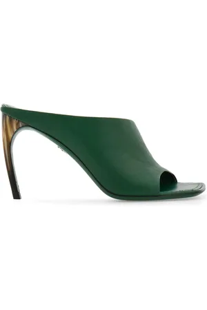 Salvatore Ferragamo Mules med kurvet hæl