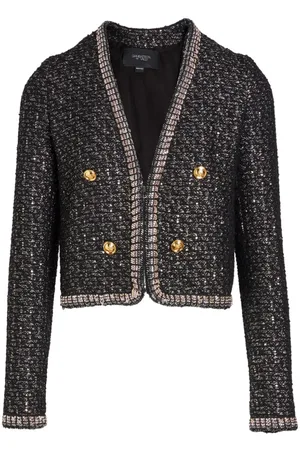 Giambattista Valli Tweed-jakke med pailletudsmykning