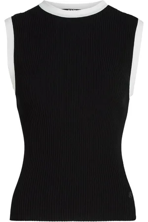 Karl Lagerfeld Ribstrikket tanktop