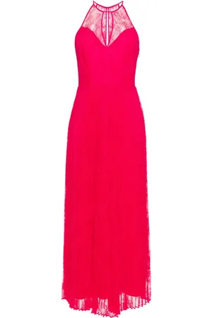 Twin-Set Kjole med halterneck og blonder