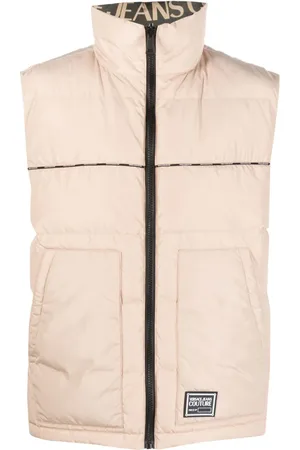 VERSACE Quiltet vest med logomærke