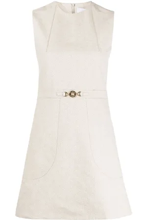 Patou Kort kjole i jacquard med logo og A-snit
