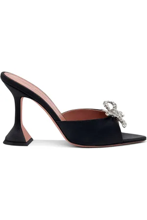 Amina Muaddi Rosie 95mm mules med krystaludsmykning