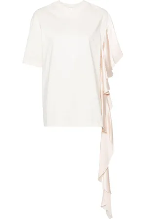 Msgm T-shirt med draperet ærme