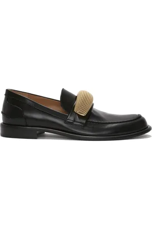 J.W.Anderson Sneakers i læder med applikeret detalje