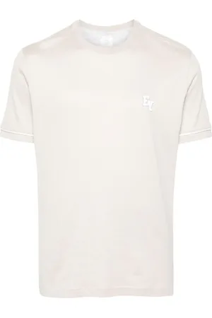 ELEVENTY T-shirt med broderet logo
