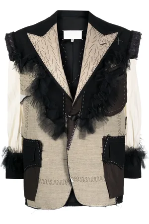 Maison Margiela Enkeltradet blazer med dekonstrueret design