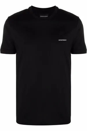 Emporio Armani T-shirt med rund hals og logotryk