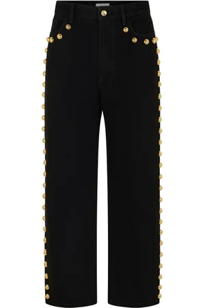 Paco rabanne Jeans med brede ben og nitteudsmykning