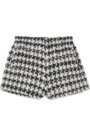 ANINE BING Lyle shorts med houndstooth-mønster