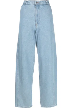 HENRIK VIBSKOV Boyfriend-jeans i denim med bælte