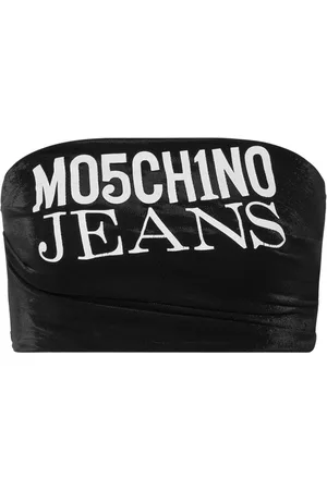 Moschino Bandeau-top med logotryk