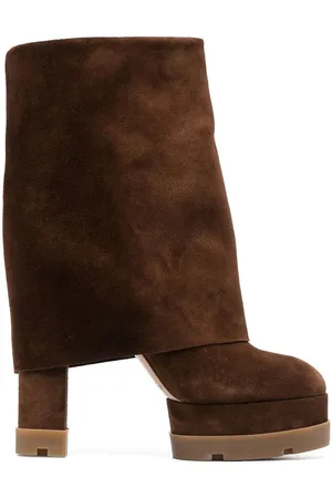 Casadei 150mm plateau-støvler i ruskind