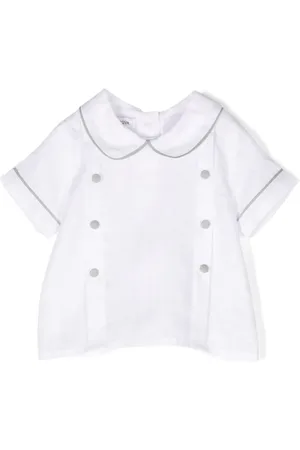 JESURUM BABY Dobbeltradet bluse i hør