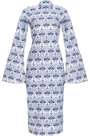 Agua by Agua Bendita Mellemlang Marie hørkjole med broderi
