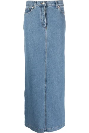 MAGDA BUTRYM Lang denimnederdel
