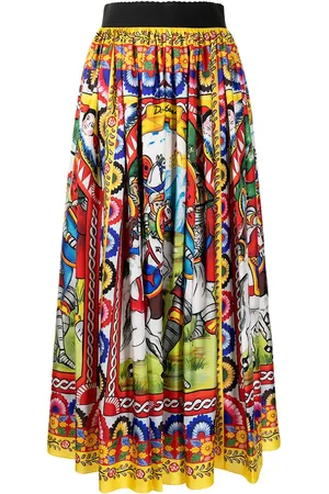 Dolce & Gabbana Midi-skjorte med Carretto-tryk