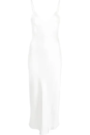 Gilda & Pearl Mellemlang Sophia slip-kjole i silke