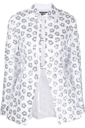 Jacquemus La chemise Lavoir brodée skjorte med udsmykning