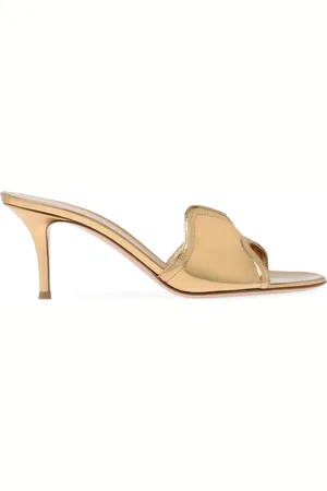 Gianvito Rossi Lucrezia mules med metallisk effekt