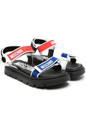 Moschino Sandaler med burrelukning og logotryk