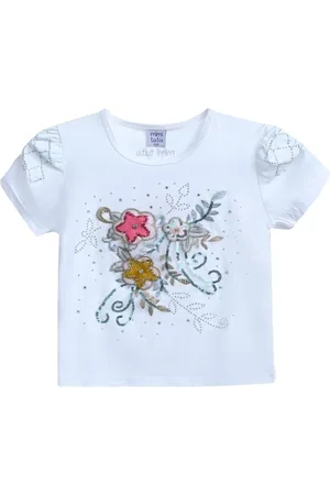 Mimi Tutu T-shirt med blomster-applikation