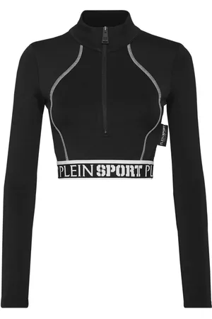 Philipp Plein Cropped top med logobånd