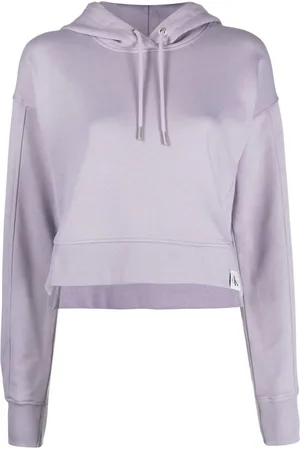 Calvin Klein Cropped hættetrøje med logomærke