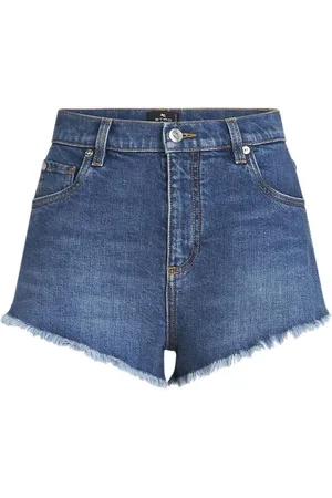 Etro Denimshorts med logo