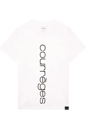 Courrèges T-shirt med logotryk