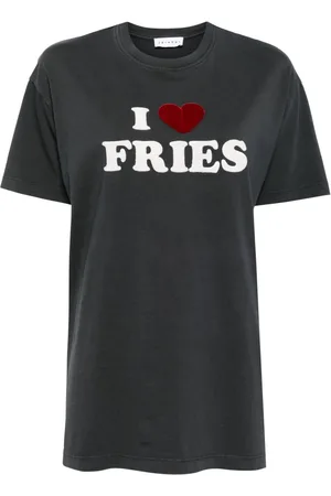 JOSHUA SANDERS T-shirt med pomfrit-applikation