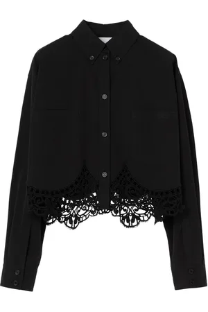 Burberry Cropped skjorte i macramé