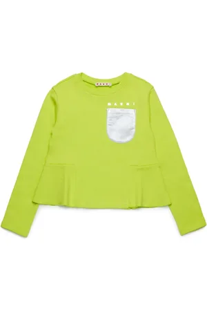 Marni Bomulds-T-shirt med flæsekant
