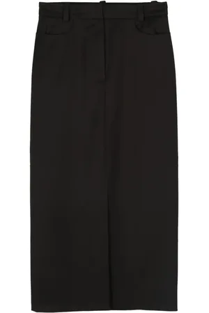 HUGO BOSS Lang nederdel med slids foran