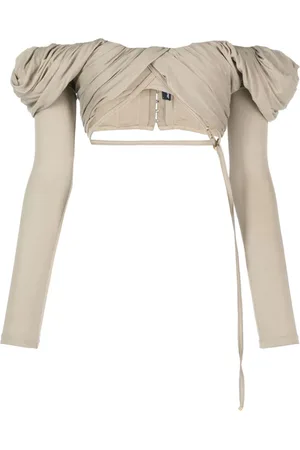 Jacquemus Le haut Spalla bluse med off-shoulder-snit