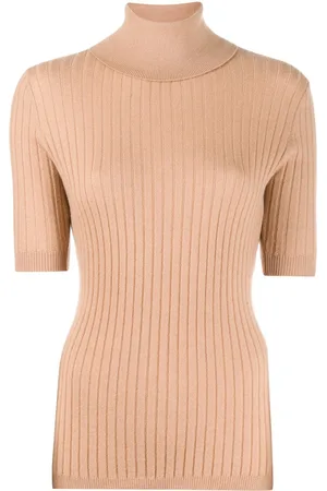 Cashmere In Love Ribbet Victoria-sweater med rullekrave