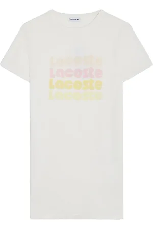 Lacoste T-shirt-kjole med logotryk