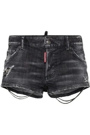 Dsquared2 Korte denimshorts med kædedetalje