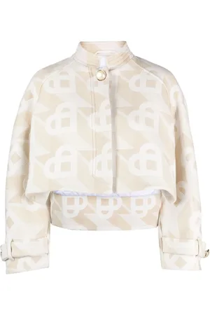 Casablanca Jakke med hætte og monogram-logo