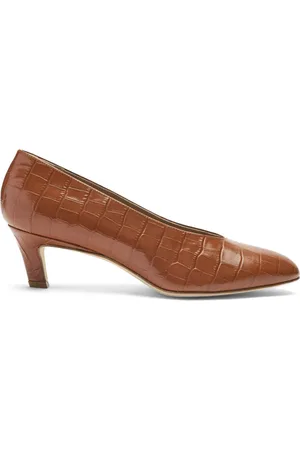 Scarosso Deva 50mm pumps med krokodille-effekt
