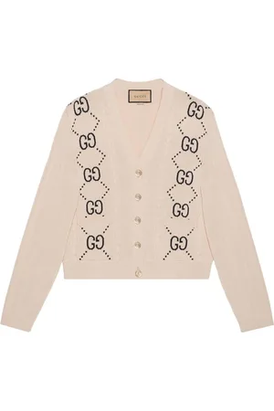 Gucci Cardigan i GG-jacquard med V-hals
