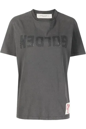 Golden Goose T-shirt med rund hals og logotryk