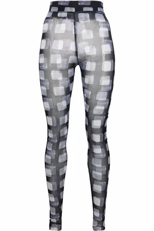 HENRIK VIBSKOV Leggings i mesh med kubetryk