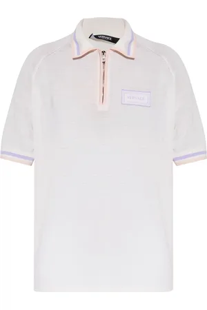 VERSACE Strikket polo med logomærke