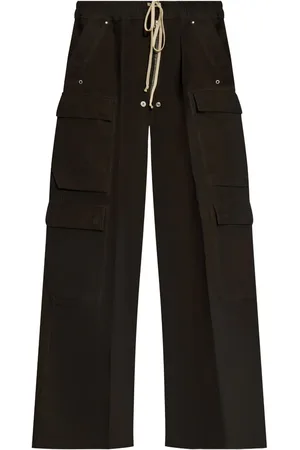 Rick Owens Oversize bukser med brede ben og lynlås