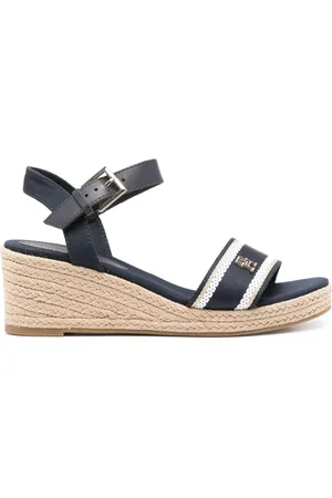 Tommy Hilfiger 65 mm espadriller med kilehæl og TH-plade