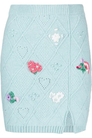 Twin-Set Kort Treeblend yarn nederdel