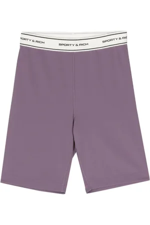 Sporty & Rich Bikershorts med hævet logo
