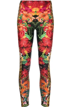 Philipp Plein Leggings med blomstertryk